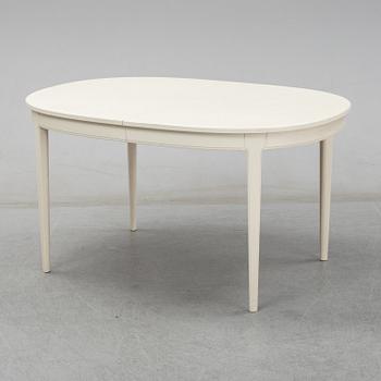 Carl Malmsten, A dining table with four chairs, Bodafors 1960's.
