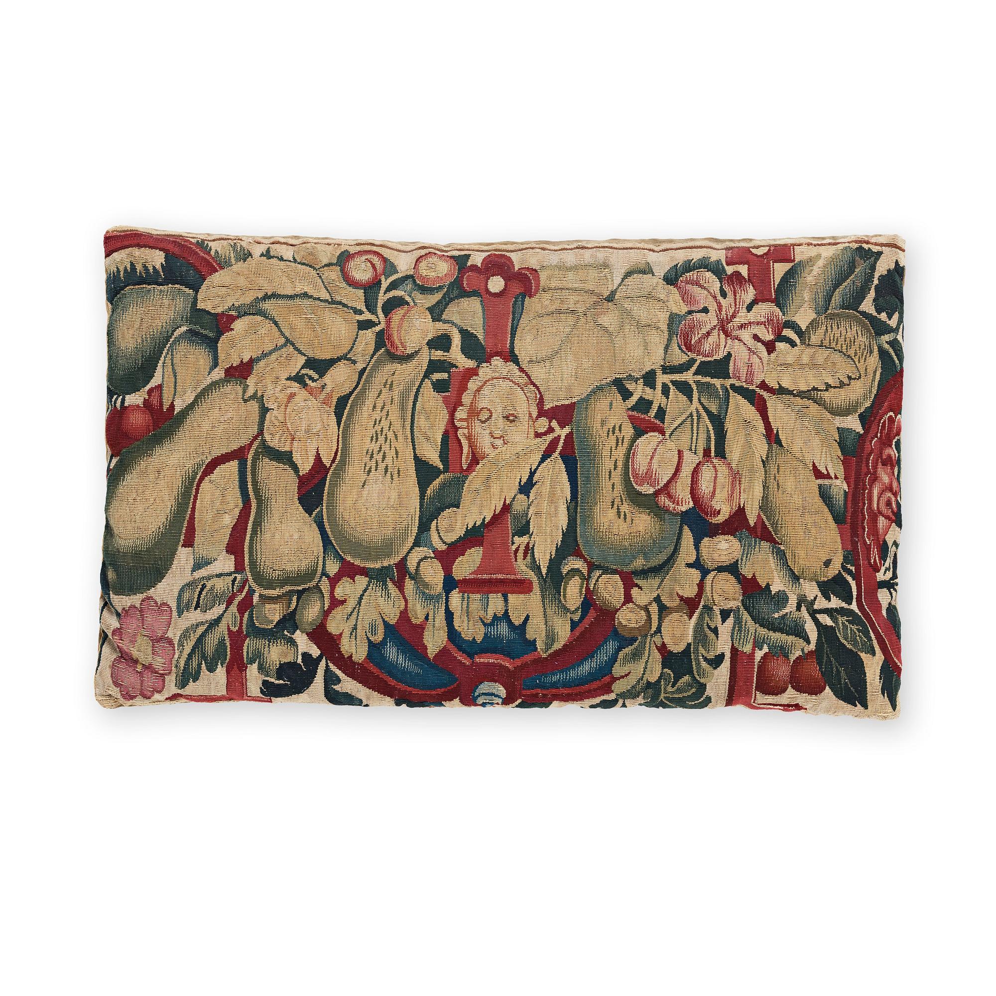 A TAPESTRY, FRAGMENT, tapestry weave, ca 36,5 x 59,5 cm, probably France around 1700.