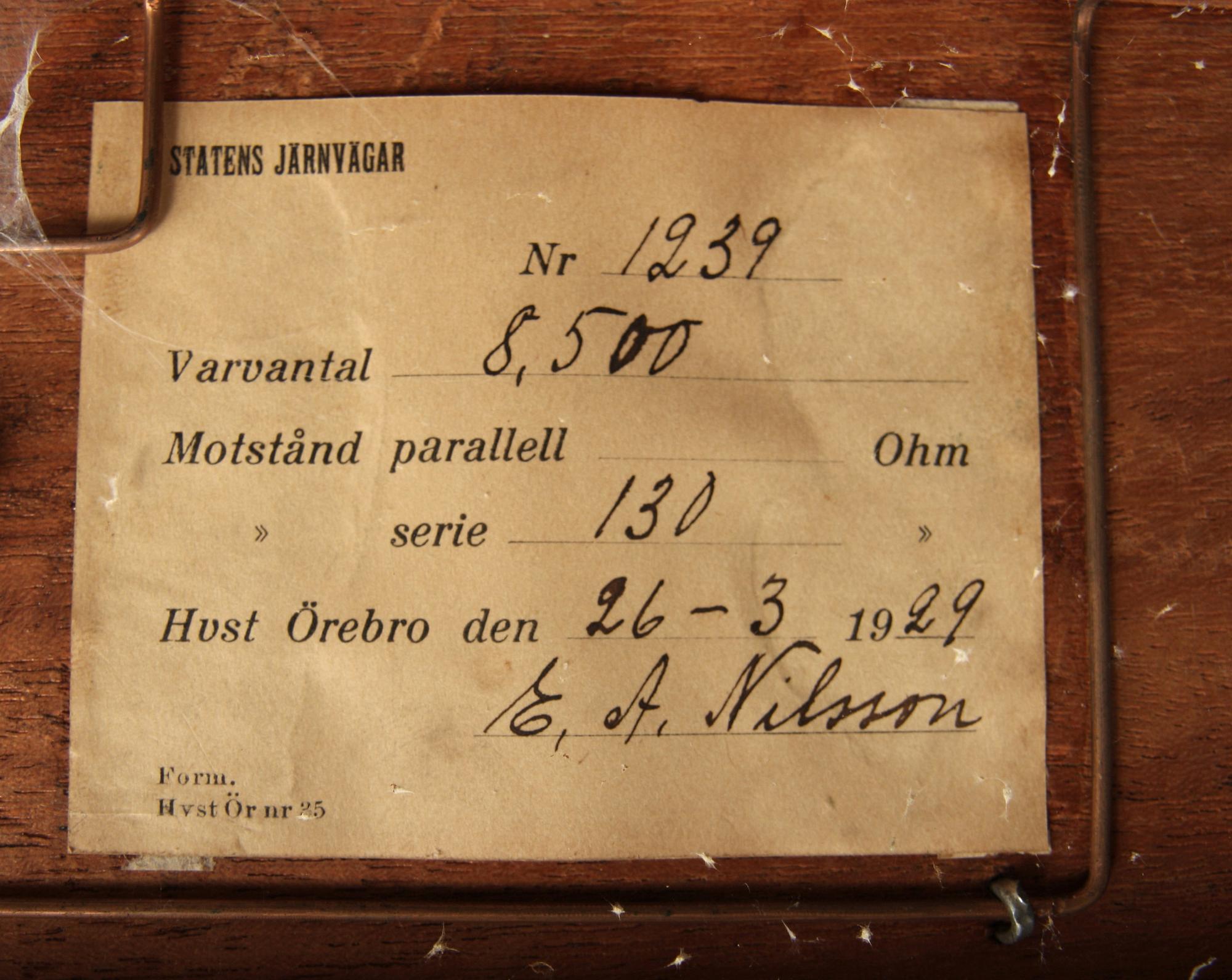 MORSETELEGRAF, L.M. Ericsson, No 4031, omkring 1900.
