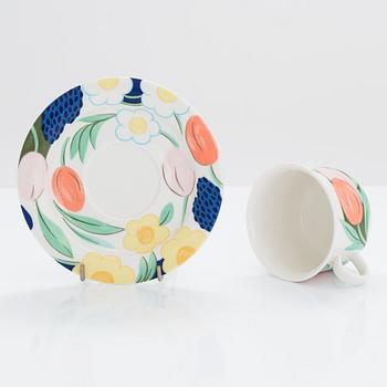 Inkeri Leivo and Dorrit von Fieandt, a 32-piece 'Arctica Poetica' porcelain tableware set, Arabia 1990s.