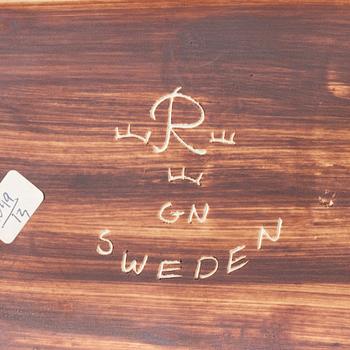 Gunnar Nylund, skulptur, "Androcles och lejonet", Rörstrand 1950-tal.