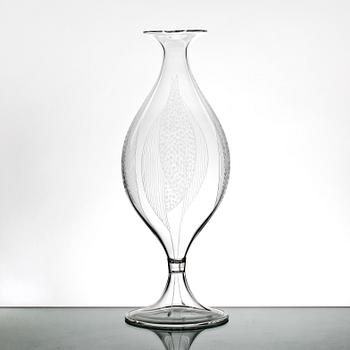VAS, glas, Nils Landberg, Orrefors, 1900-tal.