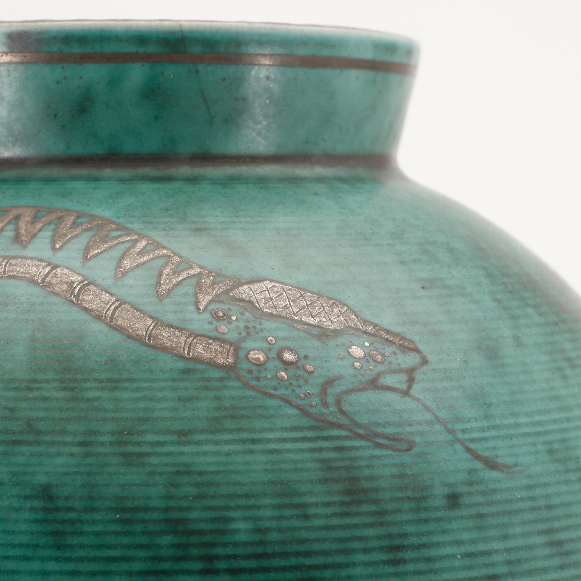 VAS, stengods, "Argenta", Wilhelm Kåge, Gustavsberg. 1949.