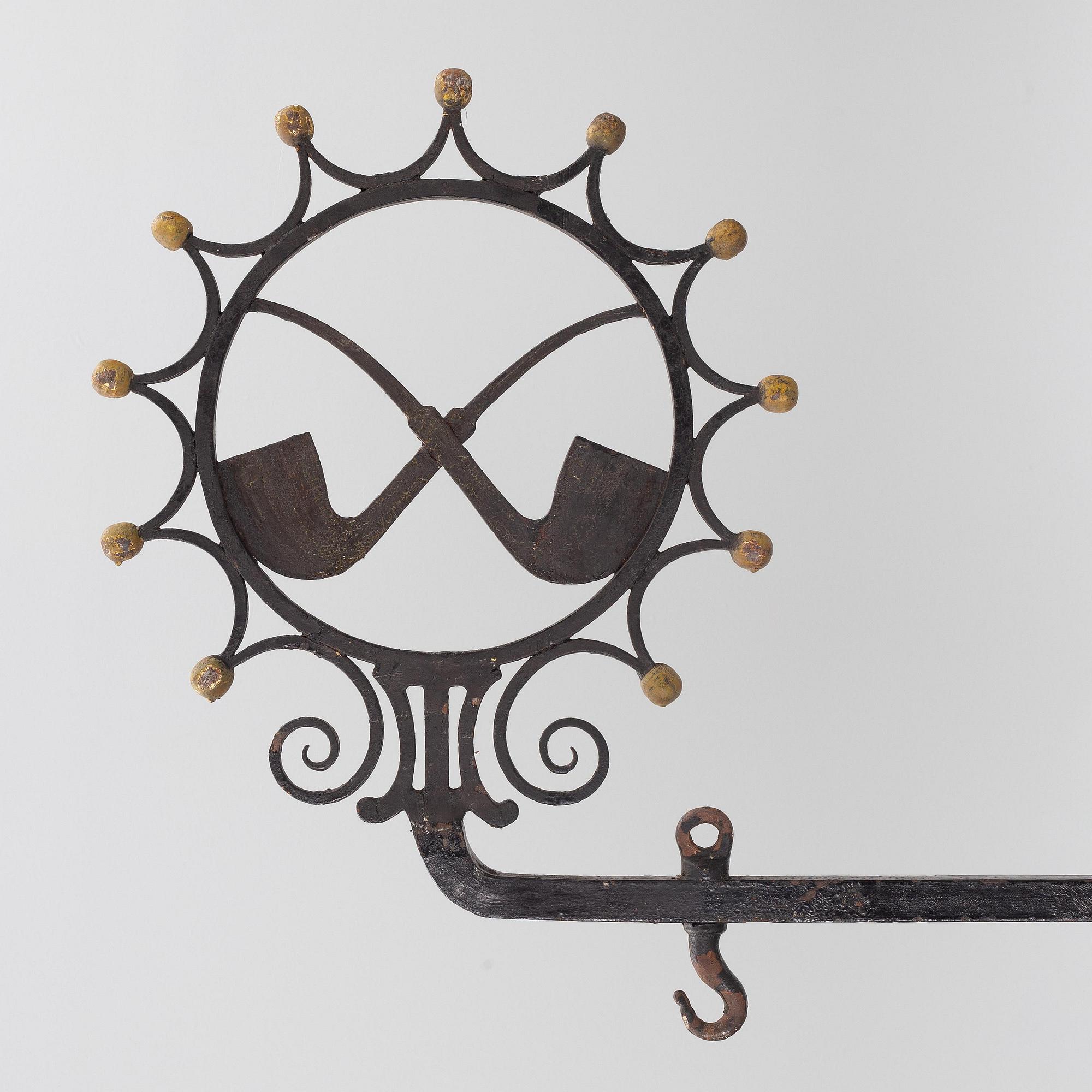 Wall holder for shop sign, 19th century.