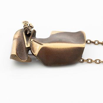 Björn Weckström, Pendant/brooch, bronze, "International Arms Inc.", Lapponia, Finland.