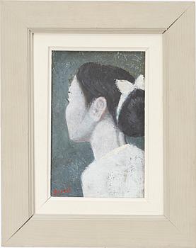 Greta Gerell, Young woman in profile.