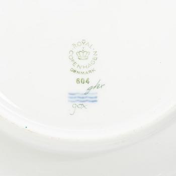Royal Copenhagen, seven plates, 'Flora Danica', Denmark.