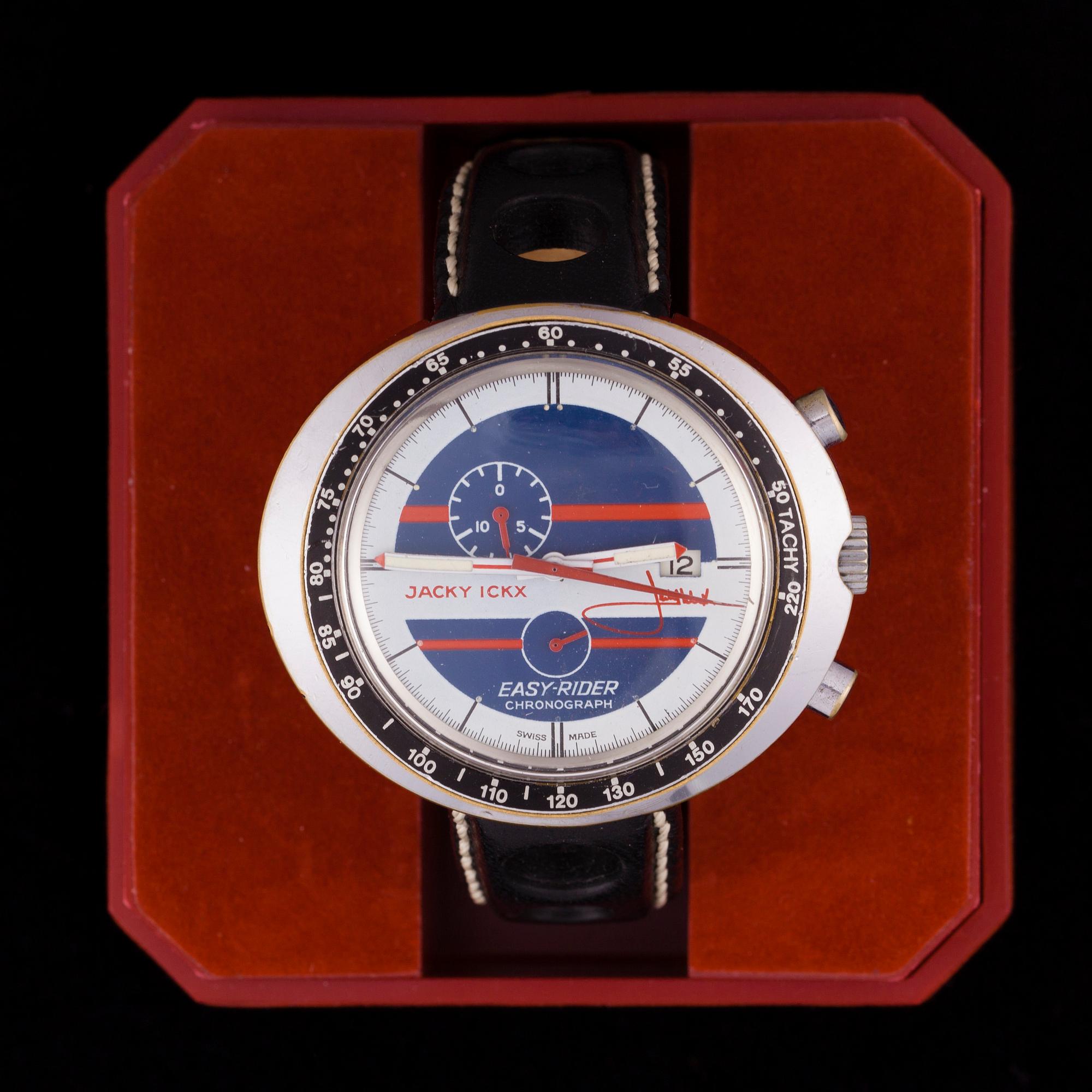 ARMBANDSUR, herr, HEUER, Easy Rider, stål. 1960-tal.