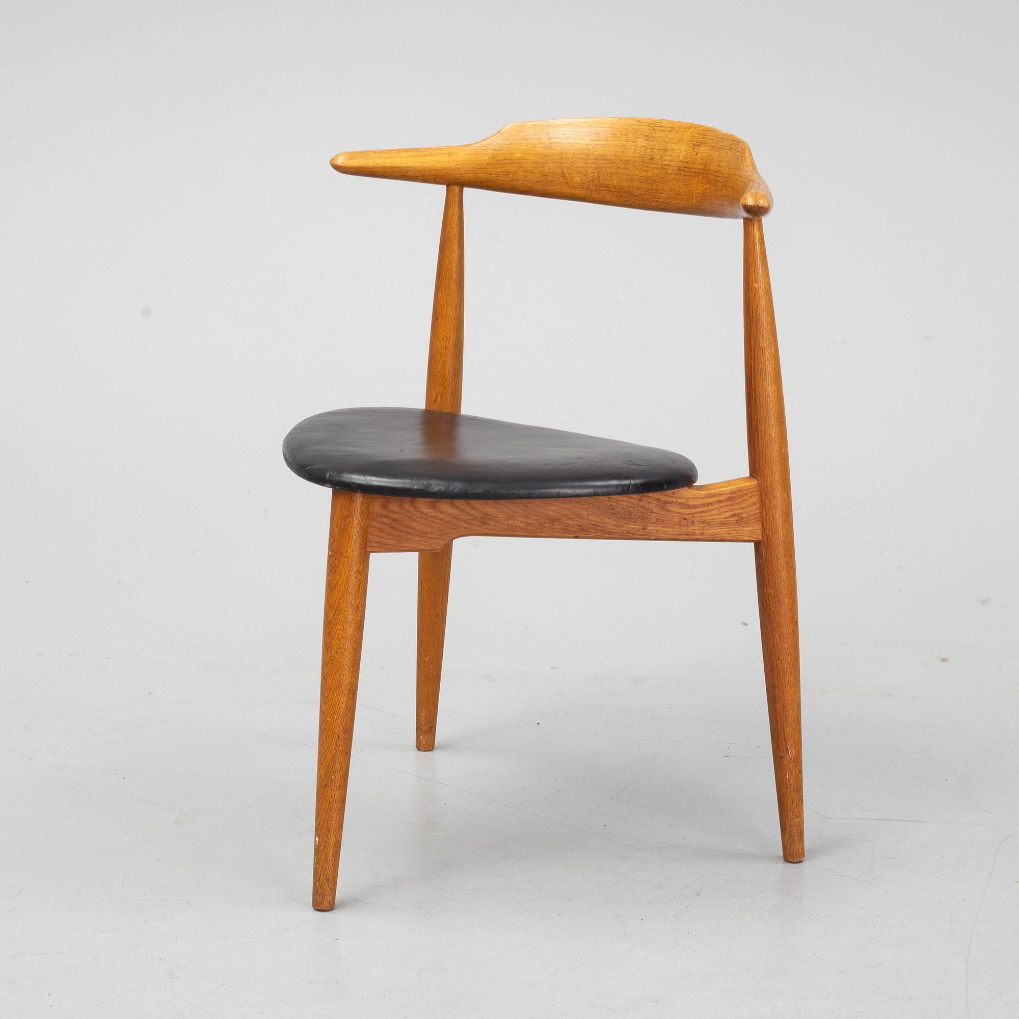 HANS J WEGNER, stol, "Hjertestolen", Fritz Hansen, Danmark.
