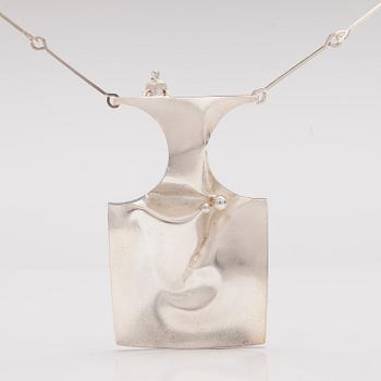 BJÖRN WECKSTRÖM, A sterling silver necklace "Barbarella". Lapponia 1972.