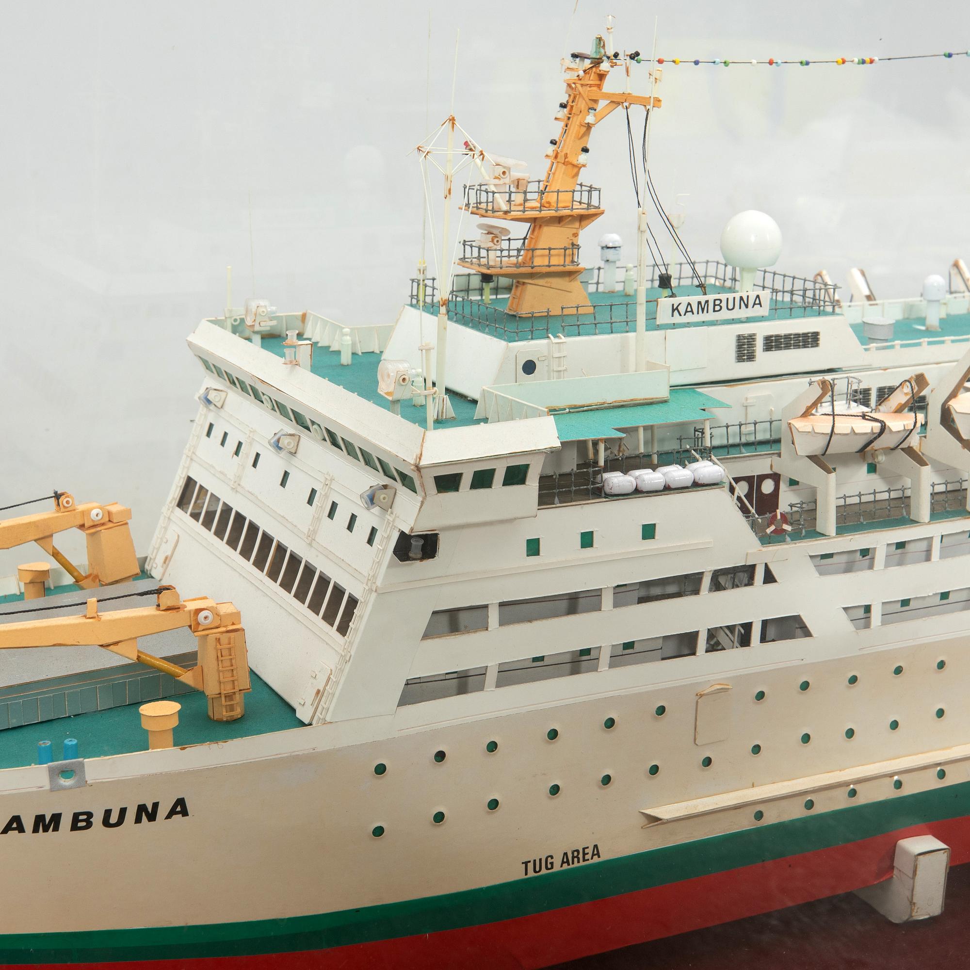 Model boat "MF Kambuna" 1984 Jos L Meyer.