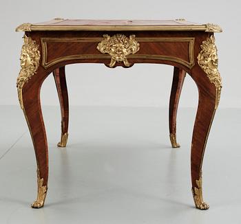 A Louis XV-style writing desk, circa 1900.