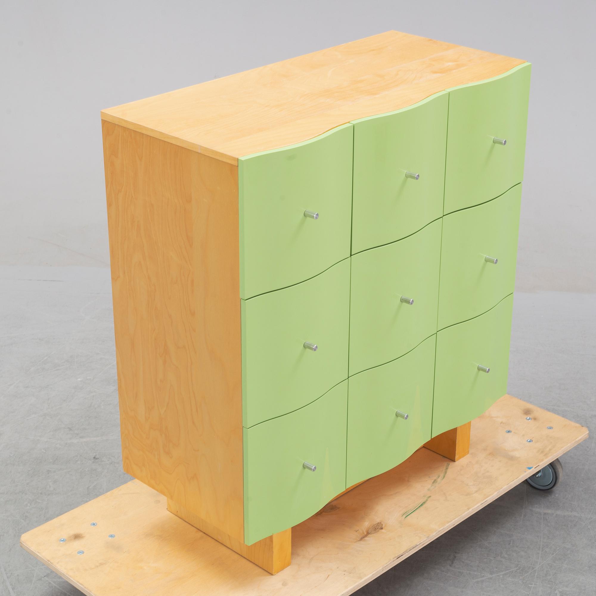 Tomas Jelinek, a 'Vajer' chest of drawers, IKEA, 1990s.