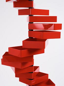 Shiro Kuramata, a cabinet/shelf, 'Revolving Cabinet', Cappellini, Italy post 1970.