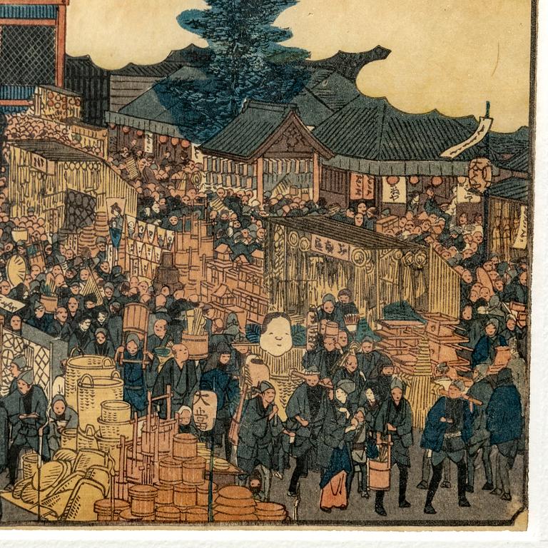 Ando Hiroshige, träsnitt Japan, 1800-tal.