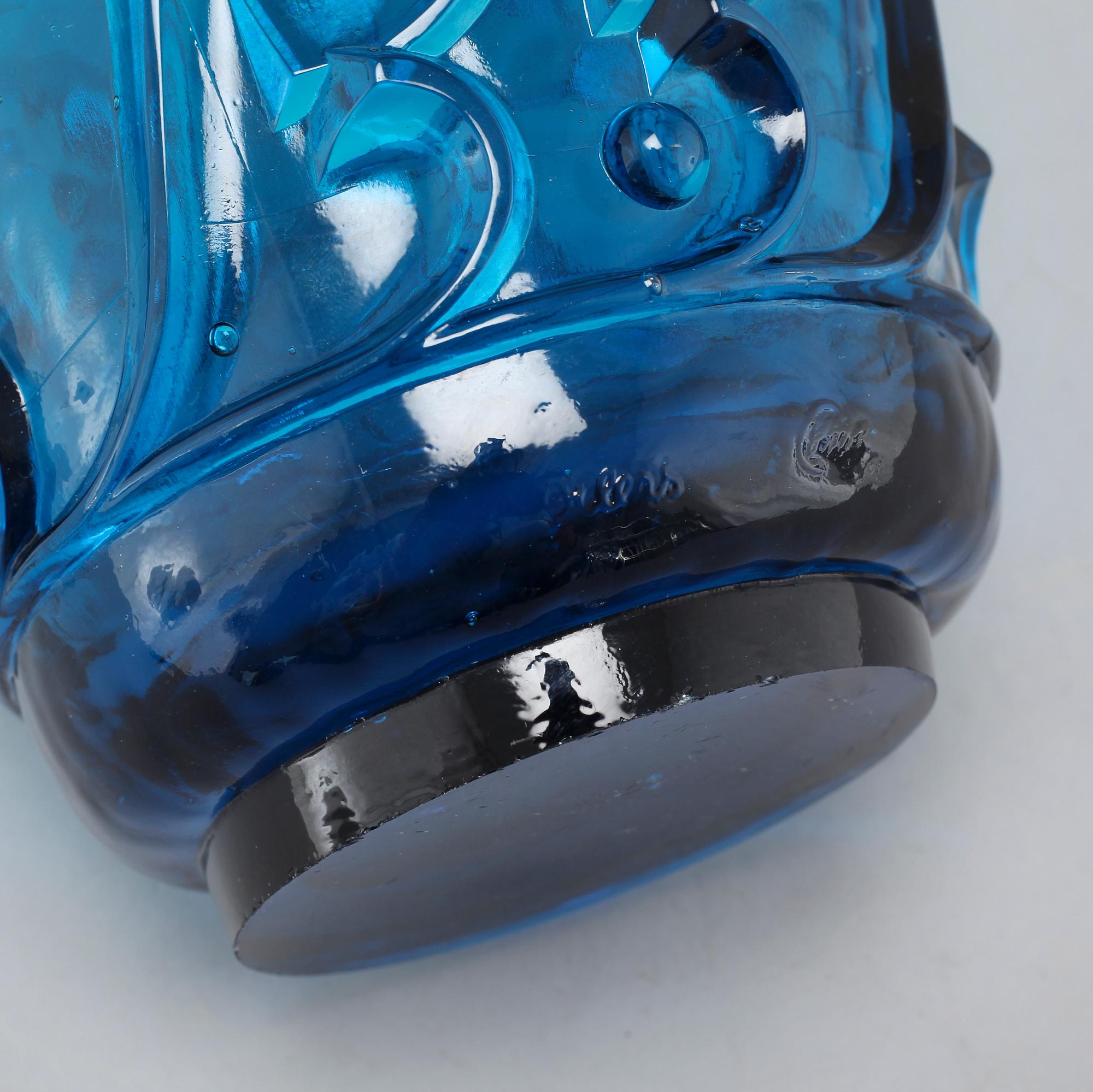 EDVIN OLLERS, vas, glas, Elme Glasbruk.