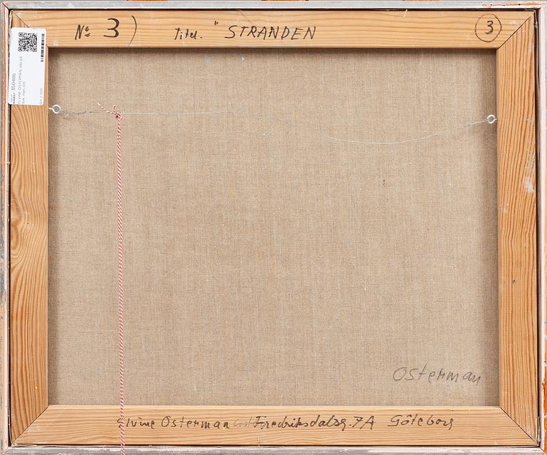 ELVINE OSTERMAN, olja på duk, sign.