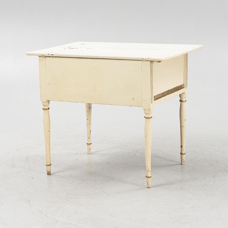 A Gustavian style table, 19th Century.