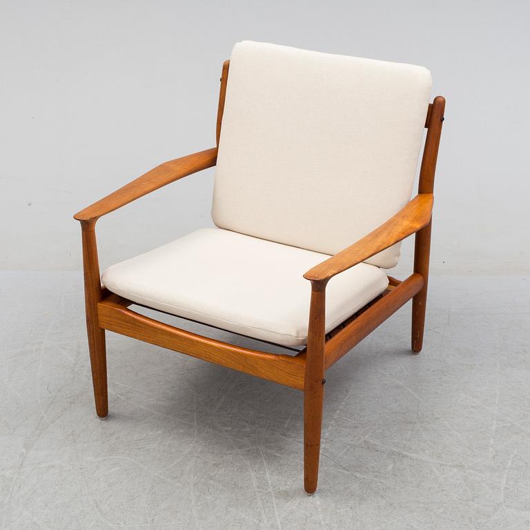 A 1950/60's easy chair by Grete Jalk, Glostrup Møbelfabrik.