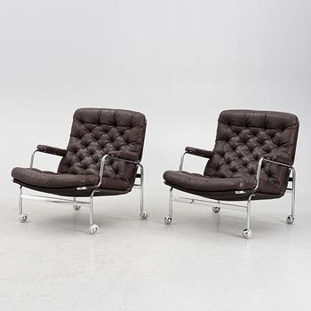 Bruno Mathsson, armchairs, a pair, "Karin", Dux.