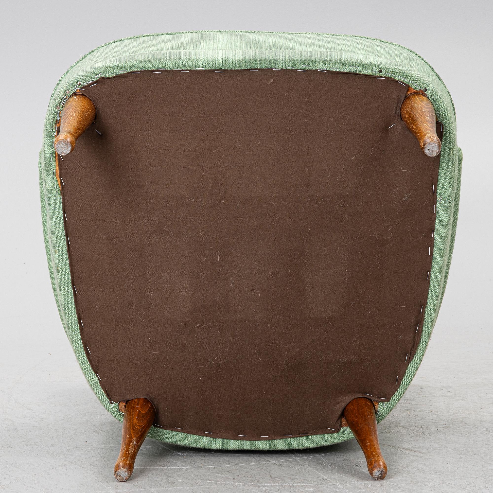 Carl Malmsten, a 'Furulifd' easy chair, second half of the 20th century.