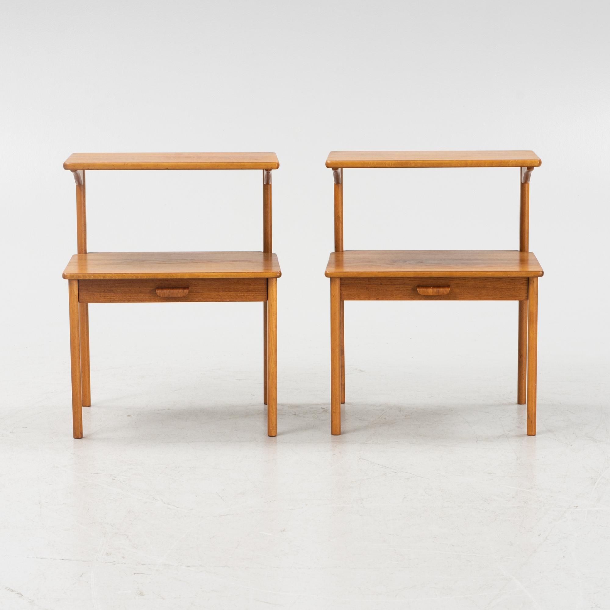 Sängbord, ett par, 1950/60-tal.