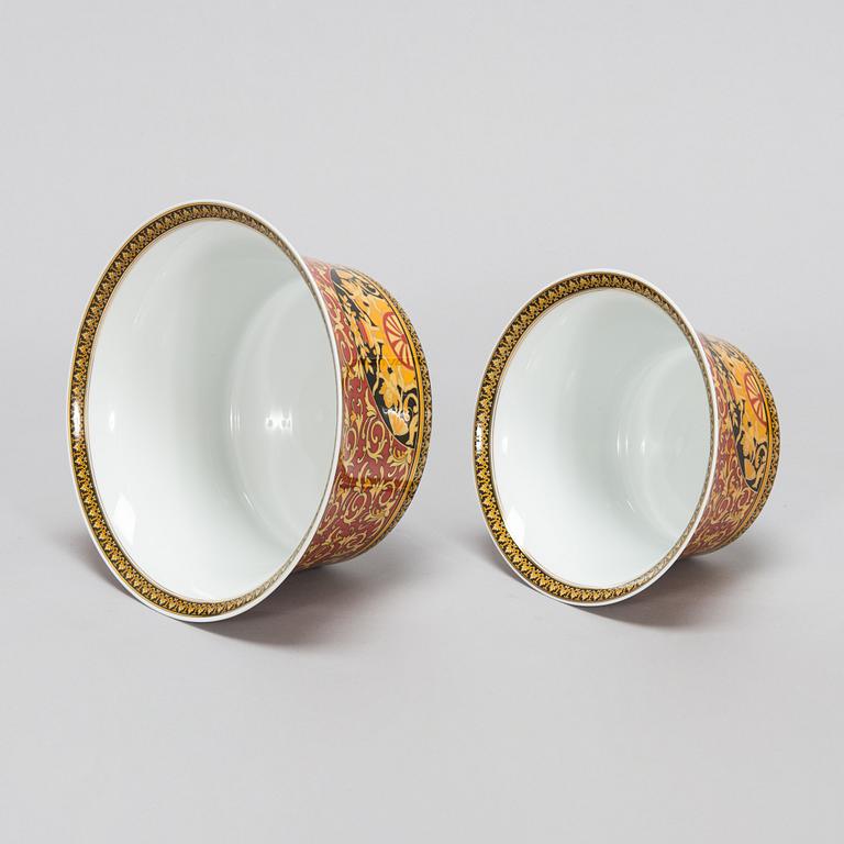 Versace, ruoka-astiasto, 27 osaa, posliini, "Medusa", Rosenthal, Studie-linie, Saksa.