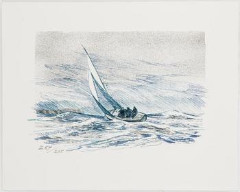 ROLAND SVENSSON, litografier, 2 st samt 1 st serigrafi, signerade.