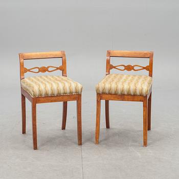 TABURETTER, ett par, Karl Johan, 1800-talets första hälft.