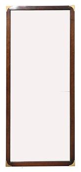 A two pcs English mahogany dresser and mirror later part of  the 20th century.