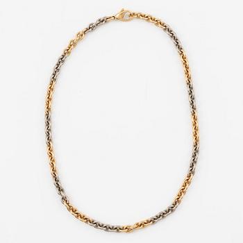 Necklace 18K gold and white gold, Jan Hellströmer.