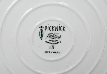 SERVISDELAR, "Picknick", 9 delar, Marianne Westman, Rörstrand.
