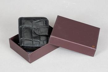 VÄSKA/PORTFÖLJ samt PLÅNBOK, Mulberry, England.