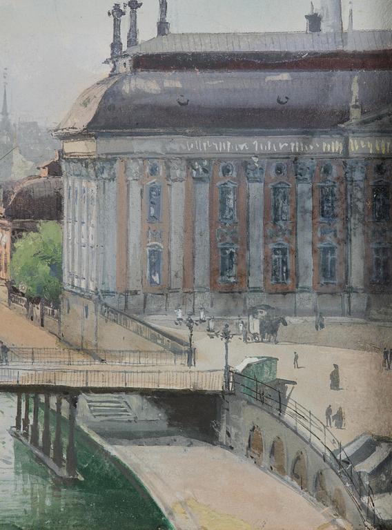 Anna Palm de Rosa, Vy mot Riddarhuset.