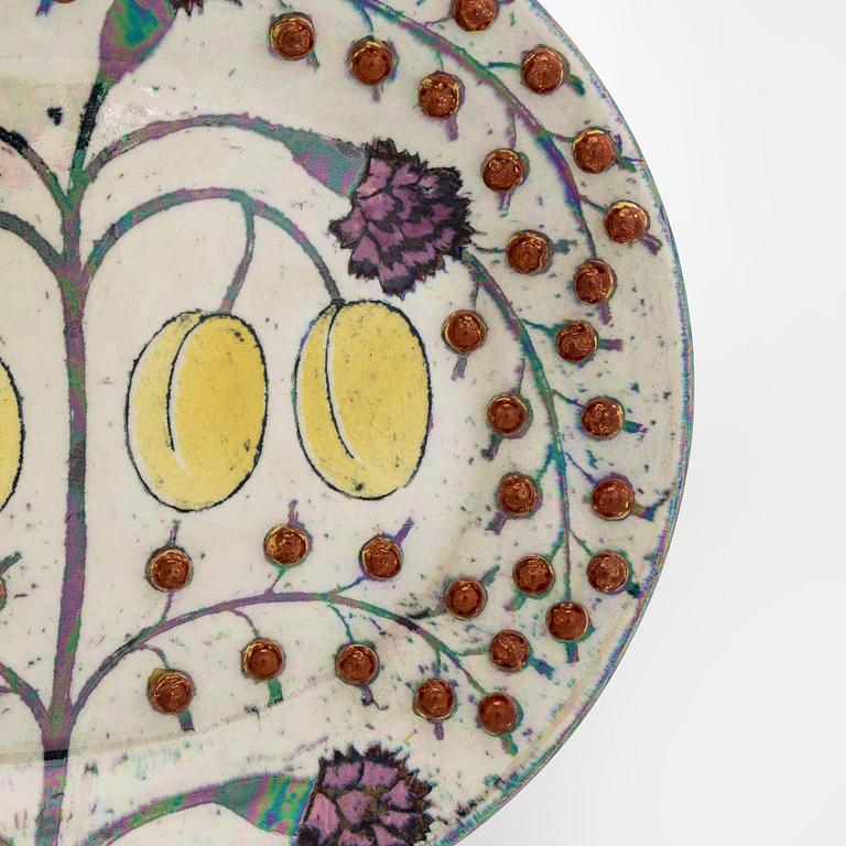 Birger Kaipiainen, Decorative dish, ceramic, signed Kaipiainen Arabia.