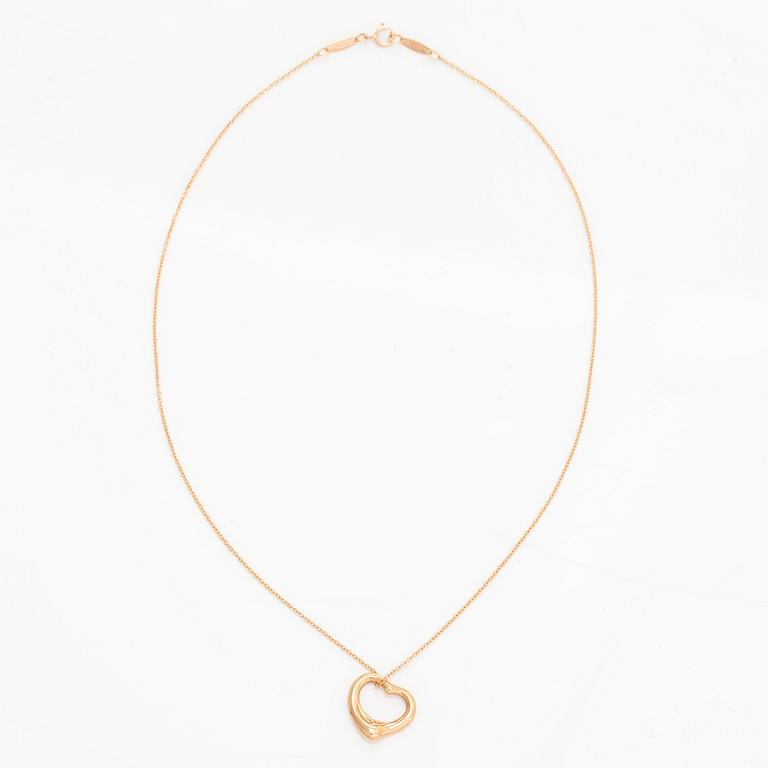 Tiffany & Co, Elsa Peretti, kaulakoru, "Open Heart", 18K ruusukultaa.