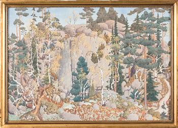 OSKAR BERGMAN, gouache, signed and dated 1925.