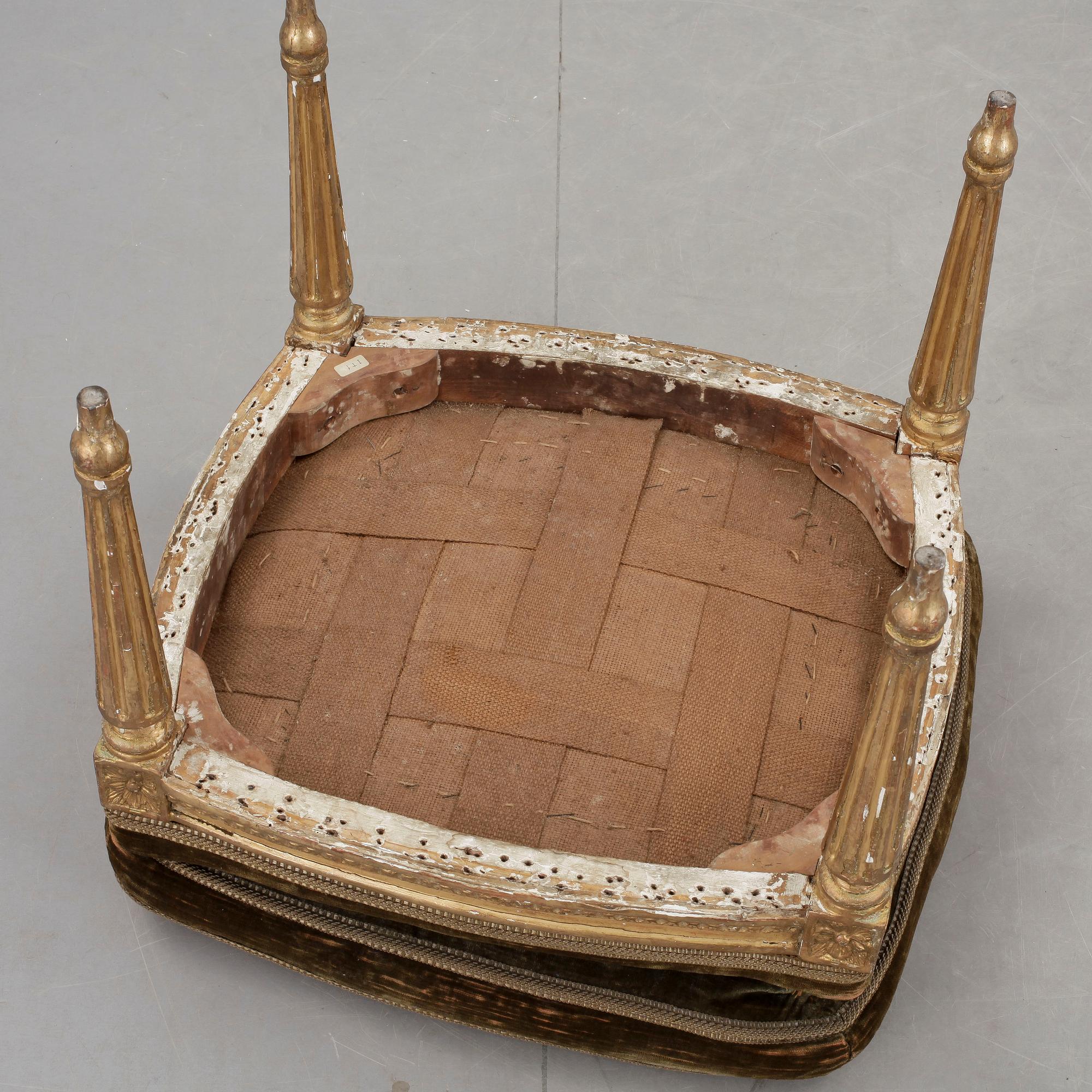 TABURETT, Louis XVI-stil 1800-talets andra hälft.