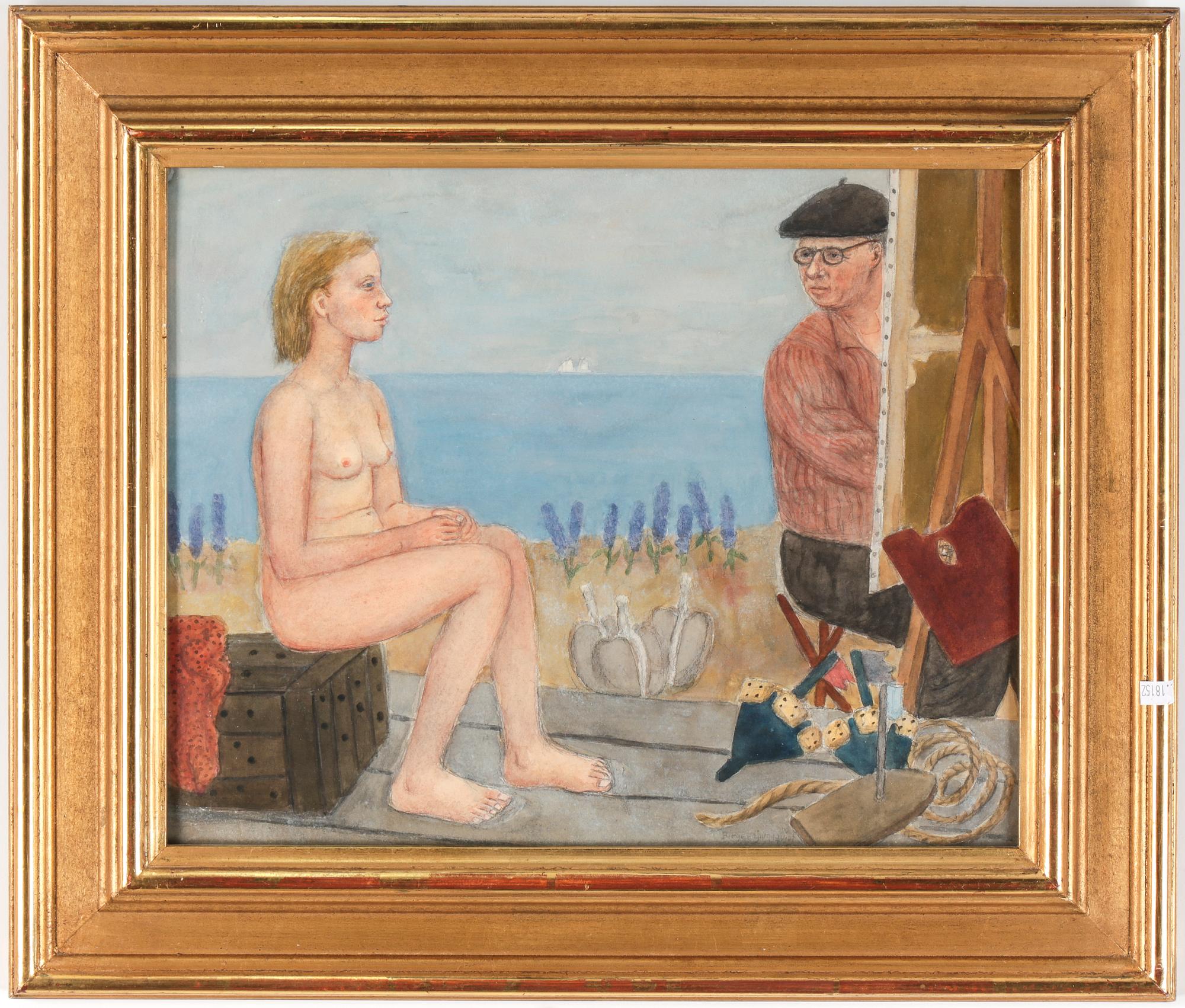 BIRGER LJUNGQUIST, blandteknik. Signerad.