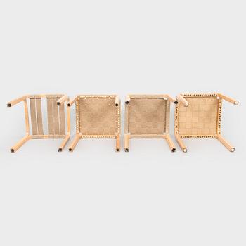 Alvar Aalto, a set of four mid-20th century 'Y61' stools for Artek.