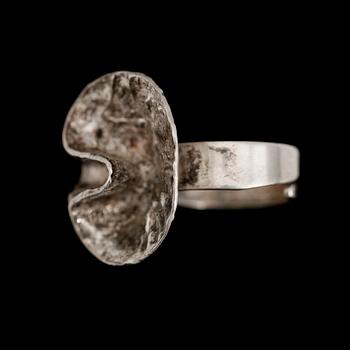 RING, silver, Theresia Hvorslev, Mema, 1976.