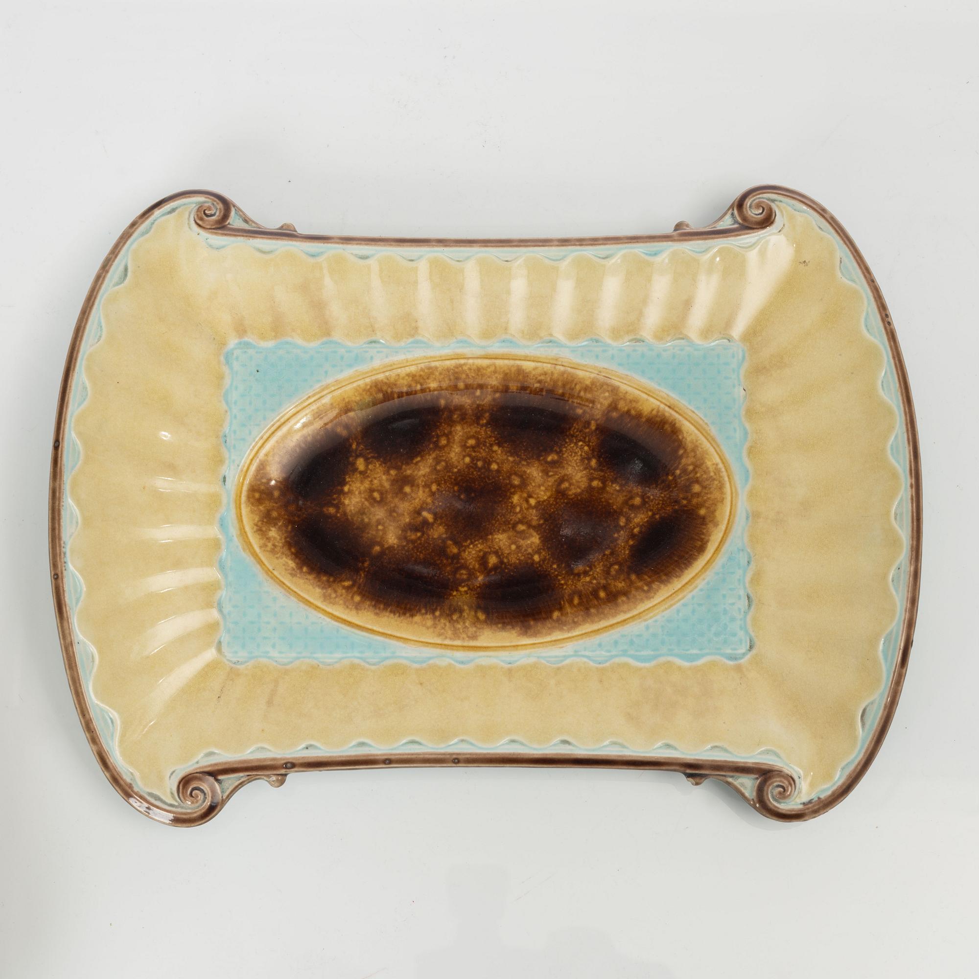 Sparrisfat, majolika, Gustavsberg, sent 1800-tal.