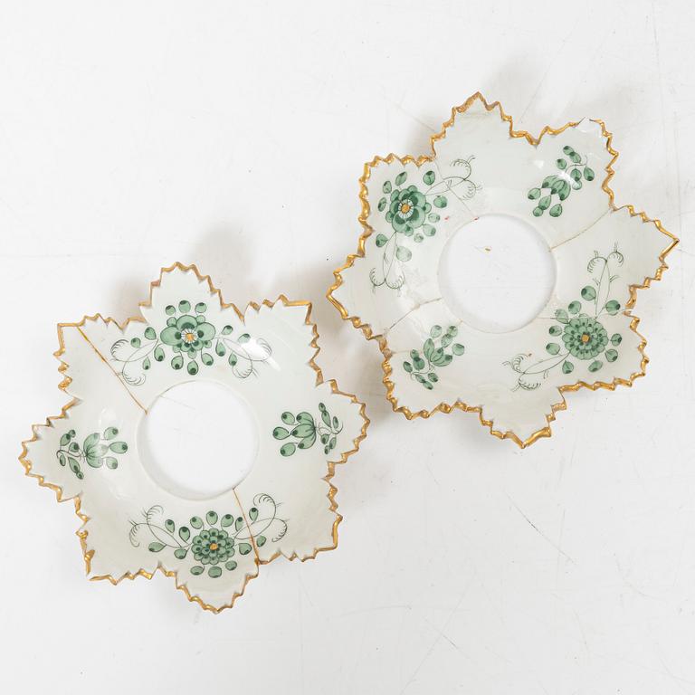 Meissen, servisdelar, 5 delar, tidigt 1900-tal.