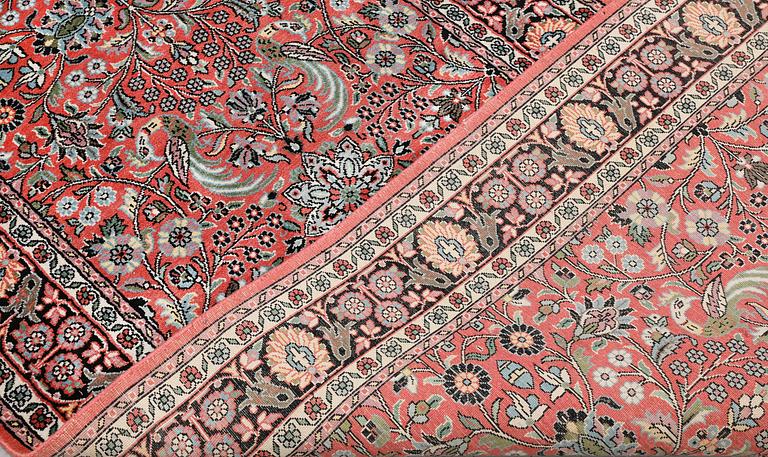 A silk runner, Kashmir, approx. 314 x 97 cm.