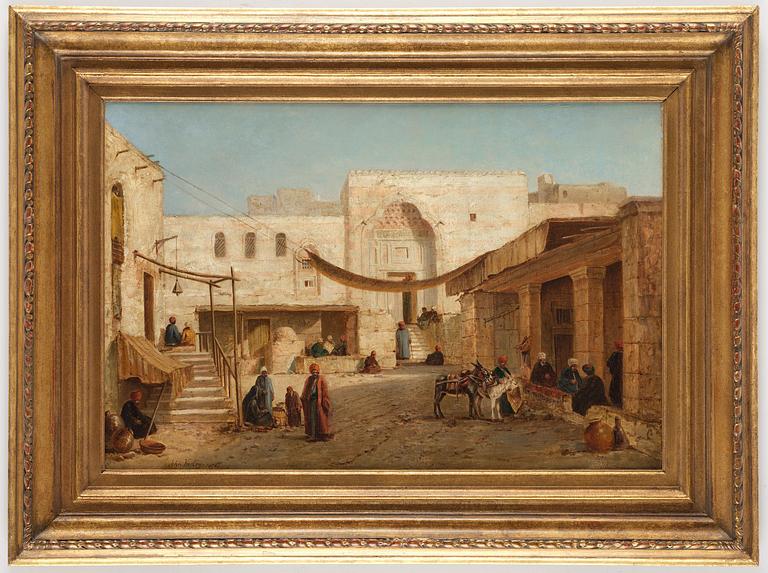John Varley Jr., "The Market Place, Girgeh, Upper Egypt".