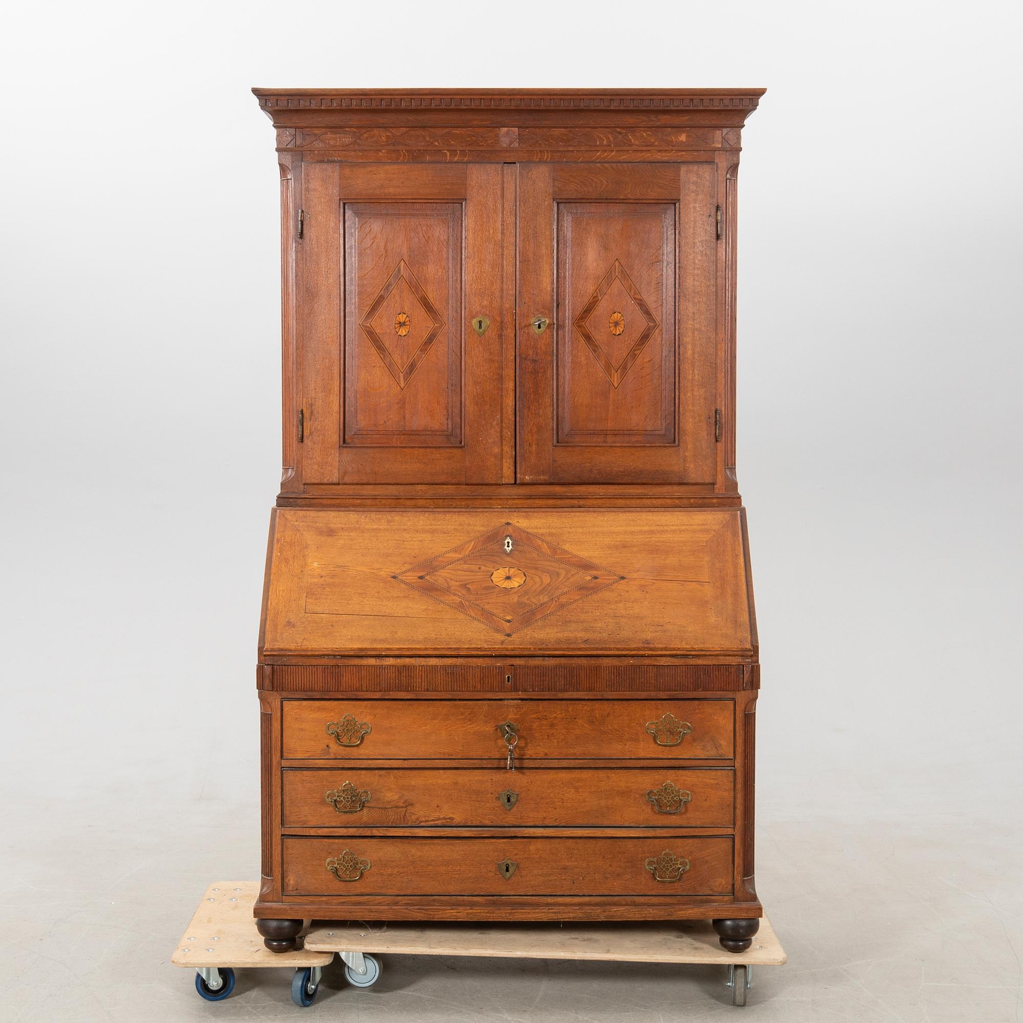 Writing cabinet, Louis XVI first half of the 19th century.