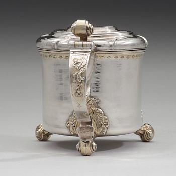 A Swedish 18th century parcel-gilt tankard, mark of Jonas Jaderstedt, Vasteras 1759.