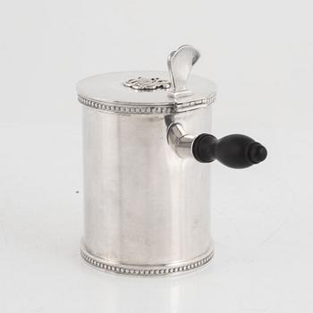 Atelier Borgila, burk med lock, sterlingsilver, Stockholm 1964.