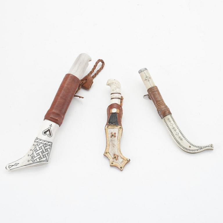 SAMEKNIVAR, 3 st, 1900-tal.