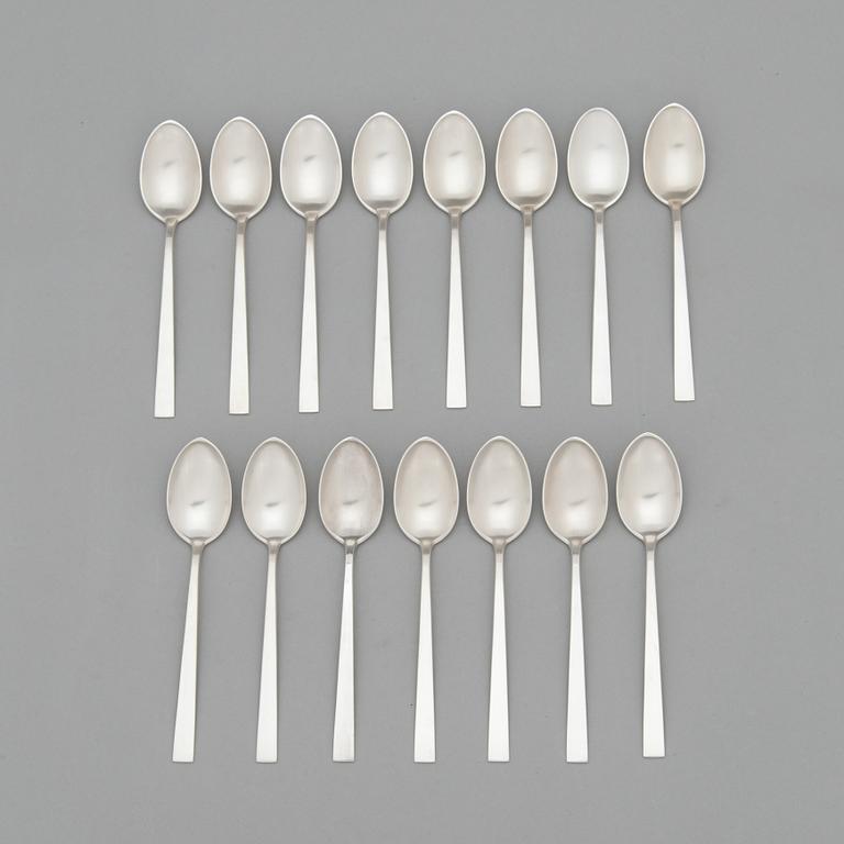 Bertel Gardberg, a 157-piece set of "Birgitta" sterling silver cutlery,  Kultateollisuus, Turku, Finland 1991-2001.